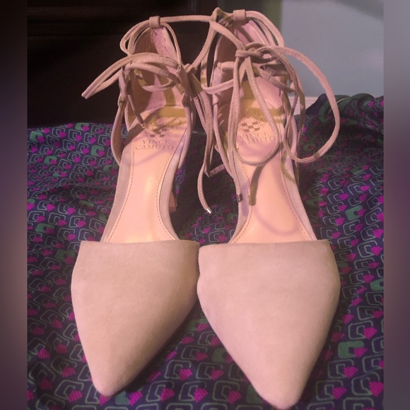Cream suede stilettos size 9 - Picture 1 of 8